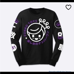 Funko Pop Toys Black Graphic Streetwear Long Sleeve Tee
